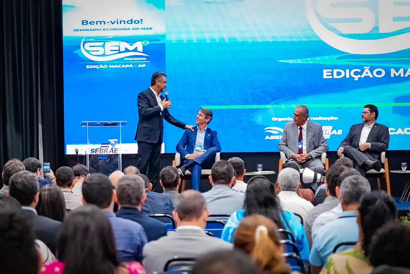 ‘No Amapá se abriu uma janela de grandes oportunidades e vamos aproveitar todas’, diz governador Clécio Luís no Seminário Economia do Mar